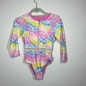 Juicy couture girls long sleeve swimsuit